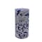 Navy & White Floral Embossed Pillar Candle by Ashland®